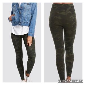 SPANX Look at Me Now Seamless Leggings Green Camo